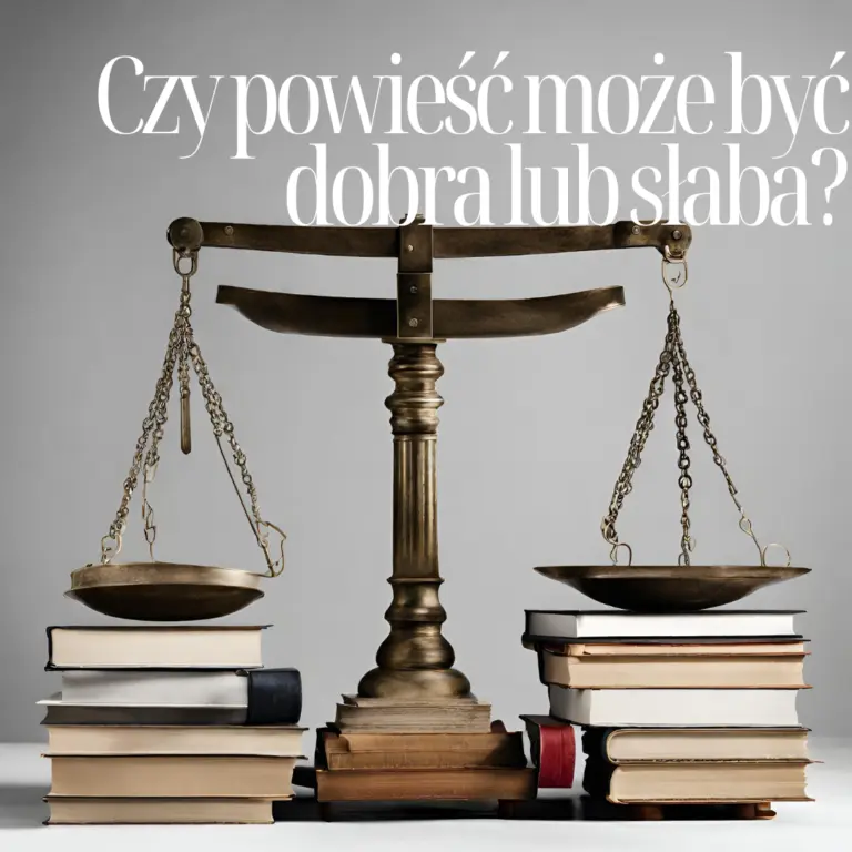 Czy powieść może być dobra lub słaba