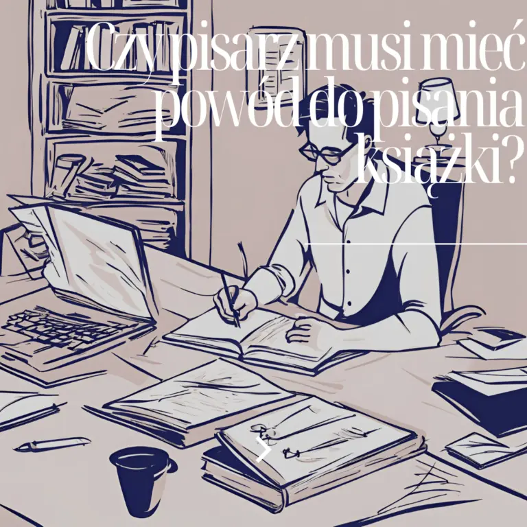 Czy pisarz musi mieć powód do pisania książki?